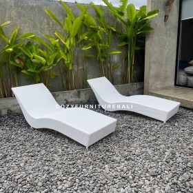 Pool Lounger Type 01 D PURE WHITE