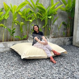 BEANBAG FLOATING (L) - Canvas Fabric cream 01b