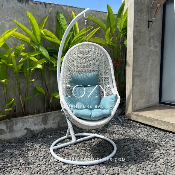 Hanging Chair Type 22 WHITE + Fabric Southen 044
