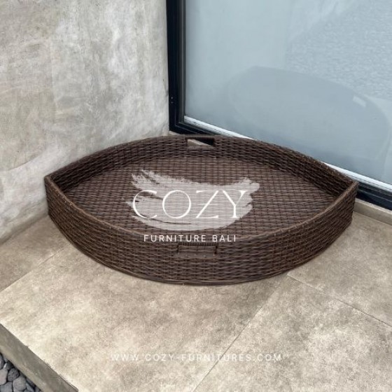 Floating Tray EYE 100X60 - JAVABROWN DD