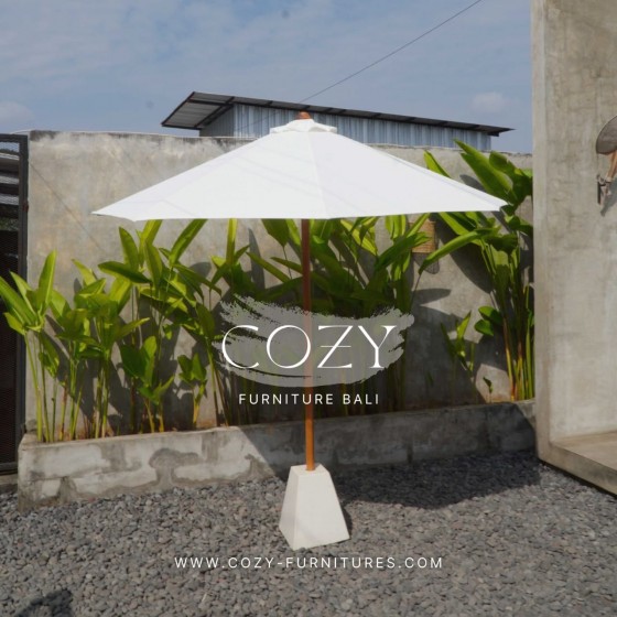 Umbrella Diameter 250cm - CANVAS WHITE