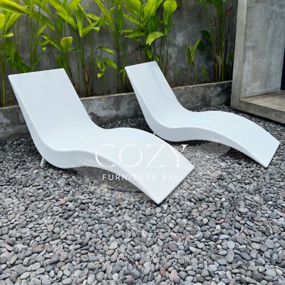 Pool Lounger Type 09 - WHITE M