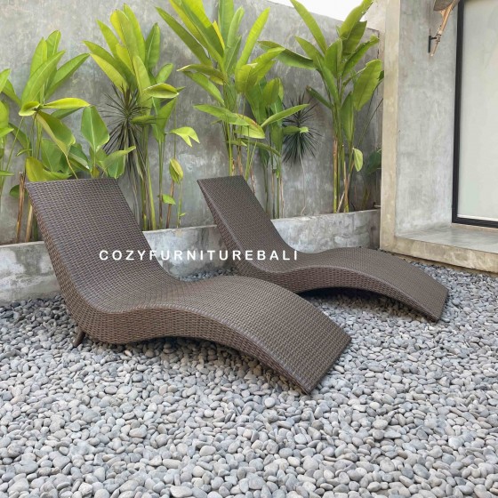 Pool Lounger Type 09 JAVABROWN SR