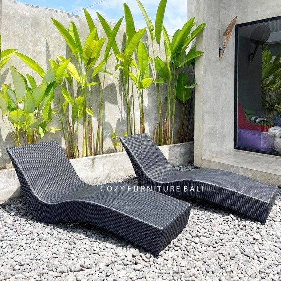 Pool Lounger Type 01 D - BLACK M