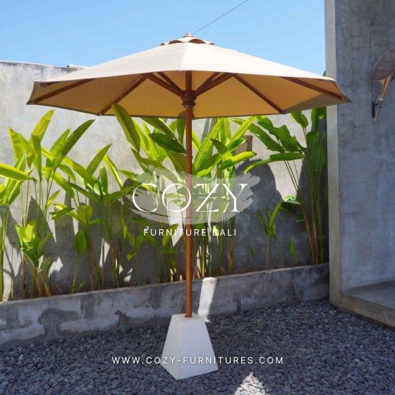 Umbrella D 250cm CANVAS no 28 + Terasso holder 