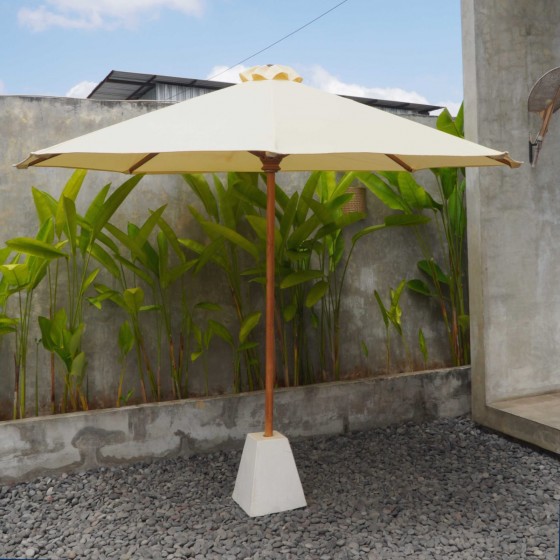 UMBRELLA 250CM - CANVAS CREAM 01B+STONE TERASSO